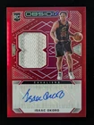 2020-21 Panini Obsidian ISAAC OKORO RC Patch Auto Electric Etch Red Flood #214