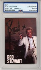 Rod Stewart SIGNED Swing Fever Cover Picture Cut PSA DNA COA CERTIFIED Autograph