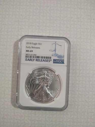 2018 $1 American Silver Eagle MS69 Early Releases NGC