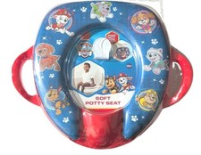 NEW Paw Patrol Blue-red Soft Potty Seat Toilet Seat for 18 Months and Up Babies