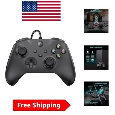 Compact Hall Effect Xbox Game Controller with 3.5mm Jack & Responsive Feedback
