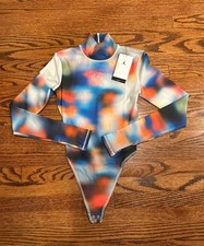 Nike Jordan Flight Mountainside Bodysuit Womens Sz XS All Over Print HV3334-043