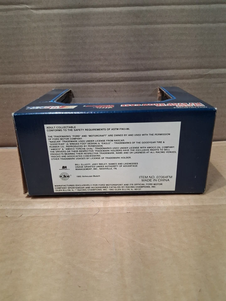 Racing Champions Diecast 1:43 - Bill Elliot #11 Pit Stop Show Case (1992) Foto 2 de 2