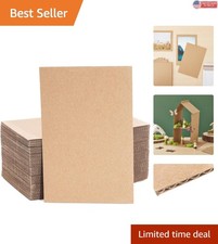 6x9 Brown Corrugated Cardboard - 50 Sheets for Art, Crafts  Protection