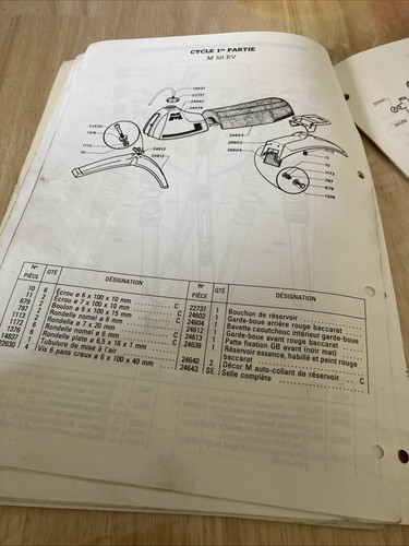Motobécane Motoconfort M50EV Enduro 50 liste catalogue pièce détachée - Photo 8/11