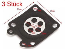 3 Stück Vergaser WA & WT Vergaser Membran für  Walbro Reperatur Stihl  Husqvarna