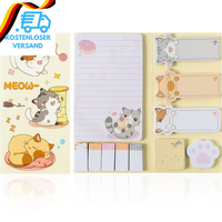 550 Pcs Katze Haftnotizen Set, Haftnotizen Klebezettel SüßE Selbstklebende Notiz