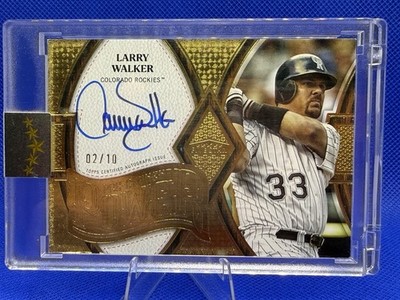 Larry Walker Auto /10 2025 Topps Five Star Pre-Eminent Power HOF #PEP-LW