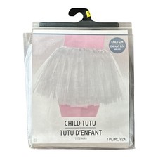 Kids Silver Tutu S/M Puffy Tulle Skirt for Dance, Party or Costume NEW