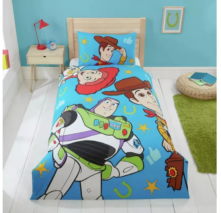 Toy Story 5 Single Duvet - Howdy Blue Bedding Set - Single Gift Duvet