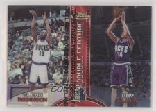 1999 Topps Finest Double Feature Refractor Left Glenn Robinson Ray Allen HOF 0a2