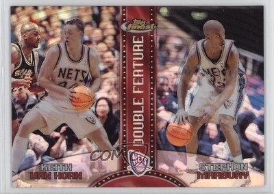 1999-00 Finest Double Feature Dual Refractor Keith Van Horn Stephon Marbury 0dy3