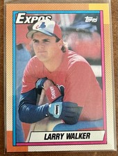 1990 Topps Larry Walker #757 (RC)