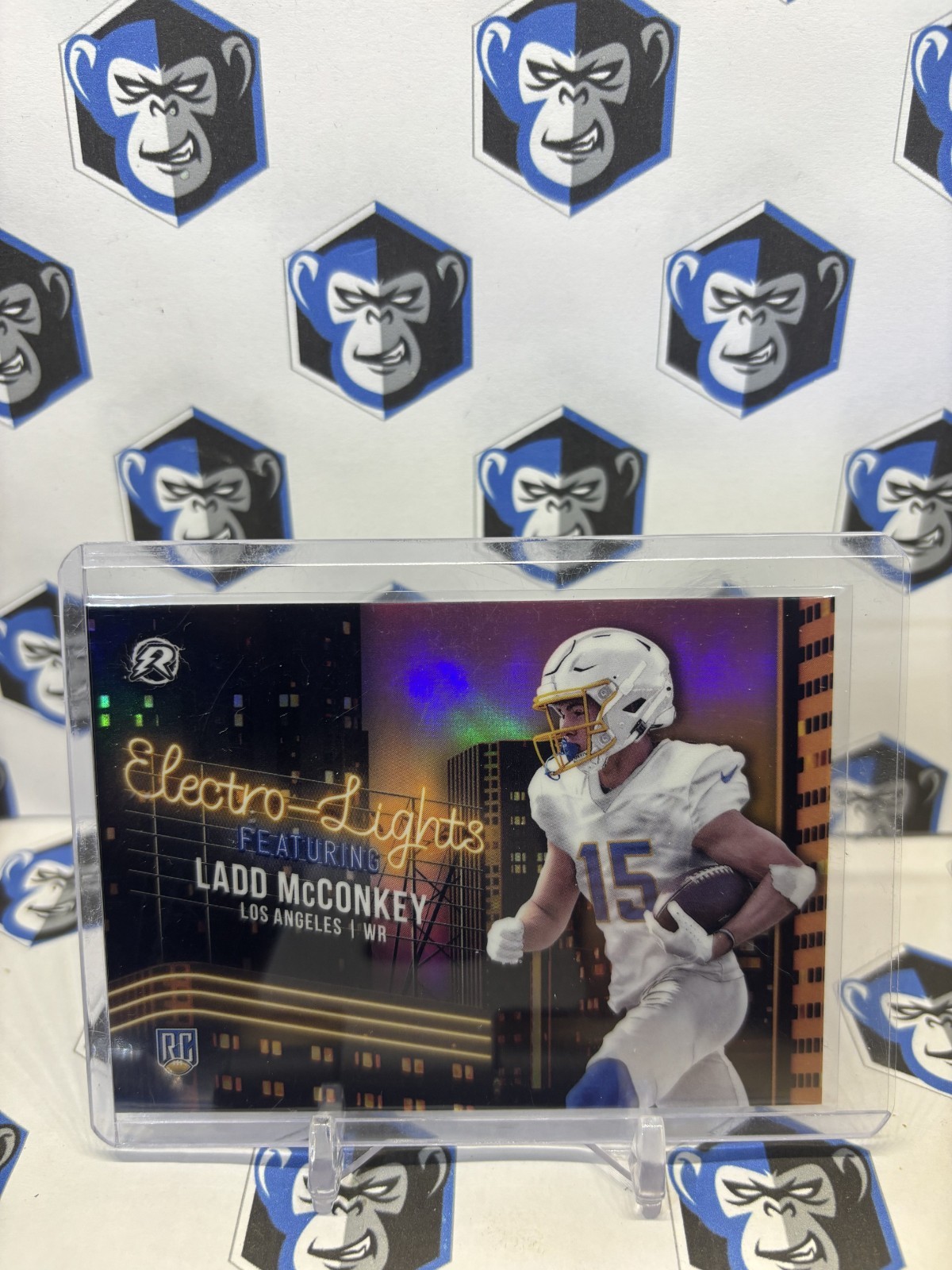 2024 Topps Resurgence Ladd McConkey Electro Lights RC SSP #EL-16 Chargers