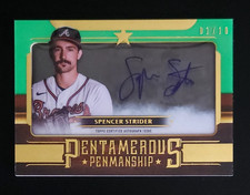 2023 Topps Five Star - Spencer Strider, Braves - Pentamerous Penmanship /10