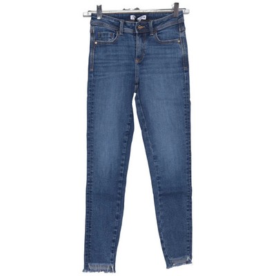 Zara, Jeans, Größe: 34, Blau, Baumwolle/Elasthan, Einfarbig, Denim, Damen #URc