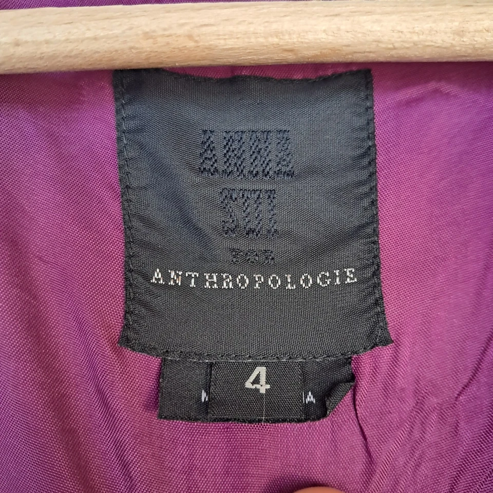 Abito Anthropologie 100% seta multicolore taglia 4 da donna - Imagen 4 de 4
