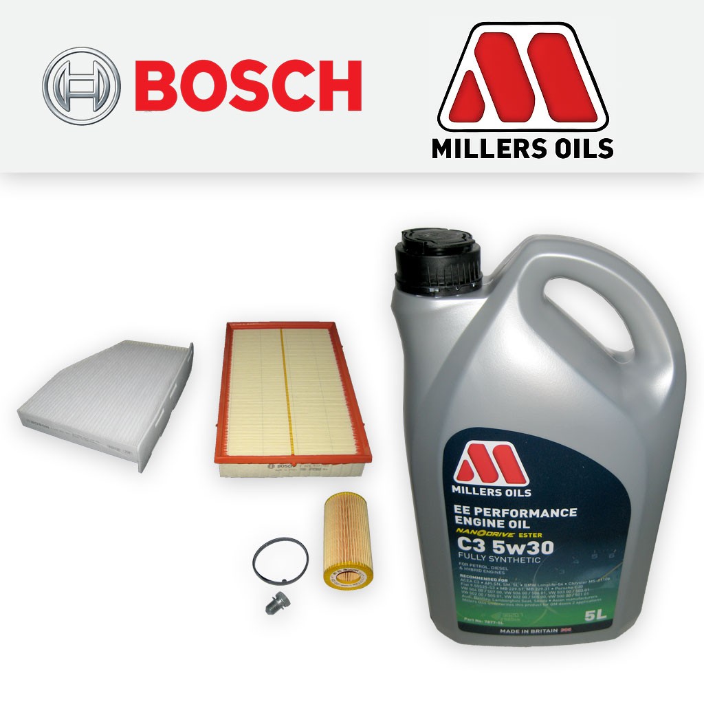 SERVICE KIT for AUDI TT (8J) TTS QUATTRO OIL AIR CABIN FILTERS +OIL (2008-2014)