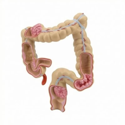 Modèle Pathologique Réaliste Modèle Digestif Moulé pour Étudiants En Médecine - Photo 1/4
