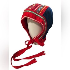 NorCap Sami Traditional Norwegian Baby Hat Saami Lapland Vintage