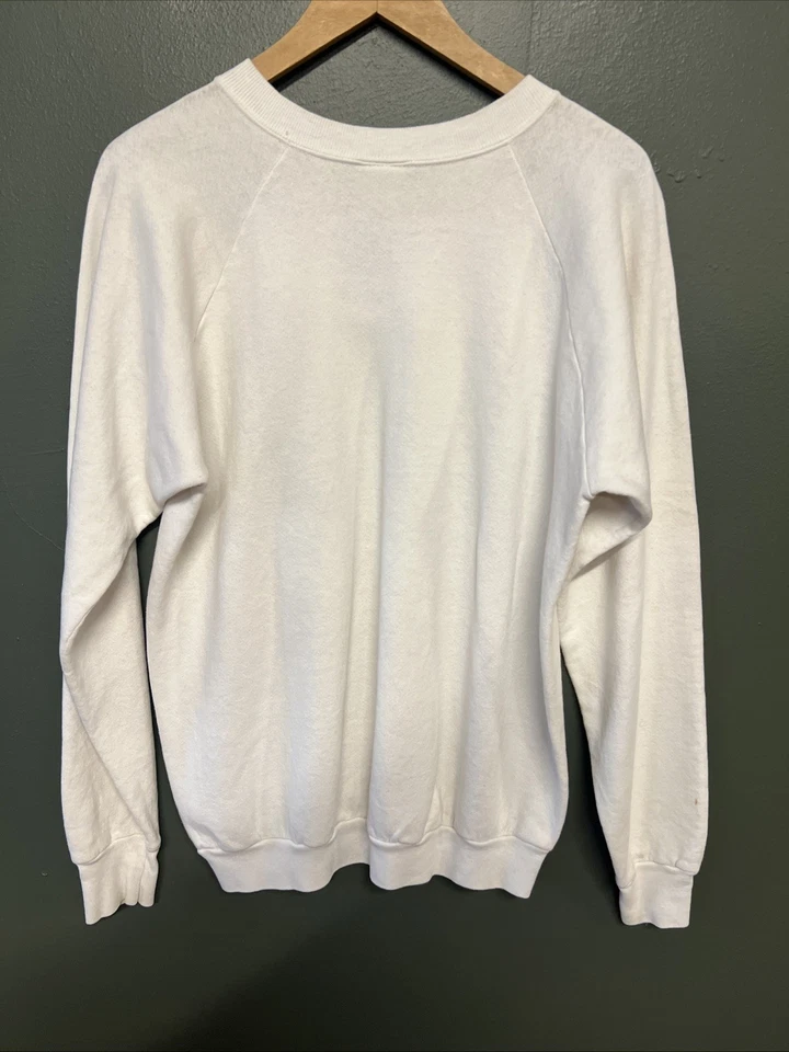 Vintage 80s Iowa Hawkeyes Sweatshirt XL USA Made Logo Fruit of The Loom - Image 4 of 4