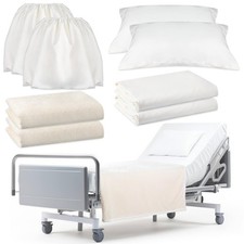 8 Pcs Hospital Bed Sheets Set, Soft Knitted Standard Sheets Quality, Include ...