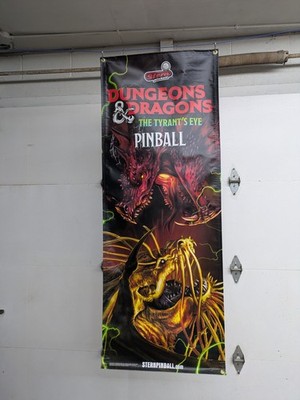 Official Stern DUNGEONS & DRAGONS The Tyrant's Eye Pinball VINYL BANNER 2024 
