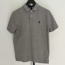 Polo Ralph Lauren Mens Gray Short Sleeve Polo Shirt Classic Fit Size S