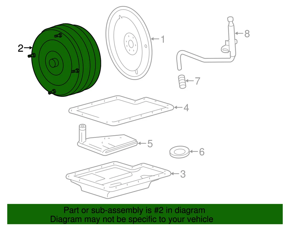 Conjunto convertidor original par de transmisión FL3Z-7902-DTC Foto 3 de 4