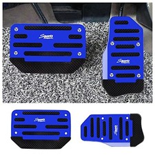 2PCS Non- Slip Automatic Transmission Pedal Covers Replacement Blue/2pcs