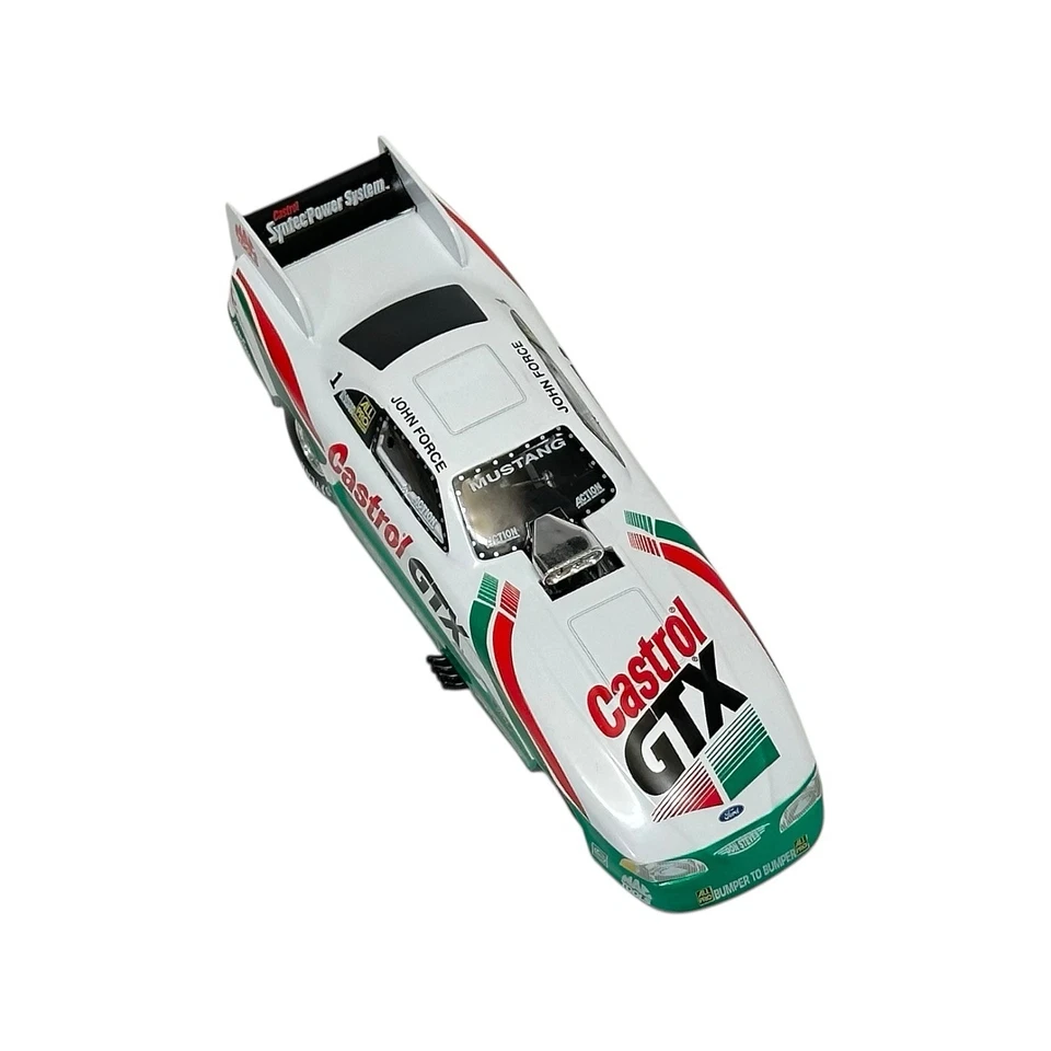 Action John Force 1997 Castrol GTX MUSTANG COCHE DIVERTIDO 1:24 con CAJA Foto 2 de 4