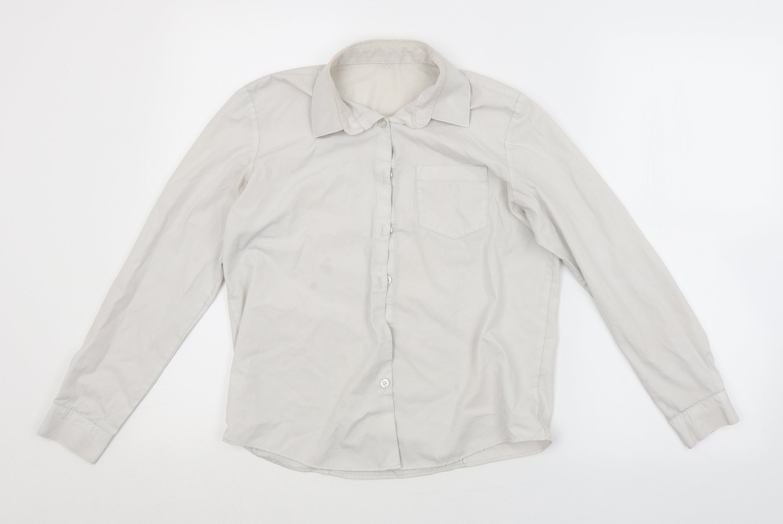 Girls UK Size 11-12 Years George White Basic Button-Up