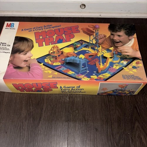 Milton Bradley Vintage Mouse Trap 1986 Board Game 100% Complete Original Parts