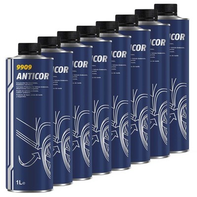 Unterbodenschutz 9909 8 x 1 Liter MANNOL Anticor Hohlraumversiegelung Rostschutz
