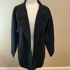 NEW Anrabess Black Coatigan Size XL Woman’s Sweater/Jacket Open Front