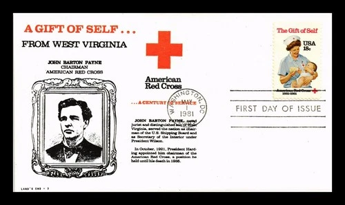US COVER AMERICAN RED CROSS 100TH ANNIVERSARY FDC LANDS END CACHET