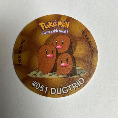 #051 Digdri Dugtrio  Pokemon Taz Tazo Chip Pog Nintendo Cheetos Lays Pokémon