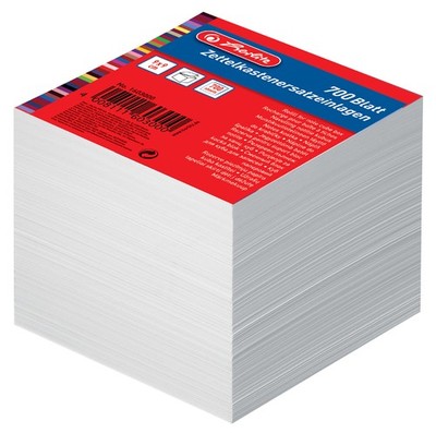 Herlitz Zettelboxeinlagen 90 x 90 mm weiß 700 Blatt
