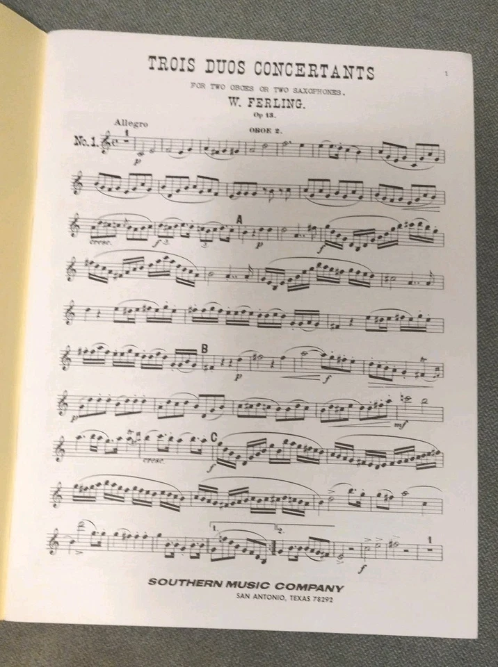 48 Famous Studies (2nd Part) (Oboe) by Franz Wilhelm Ferling - Image 2 of 2