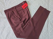 HUGO BOSS Tom224x RED TAG NEW MEN  S CASUAL PANTS SIZE 34/33 Unfinished
