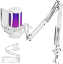 Gaming USB Microphone Noise Cancellation Condenser Stand for Streaming