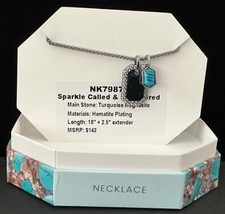 Bomb Party Necklace &ldquo;Sparkle Called & I Answered&rdquo; NK79876 Hematite December 25