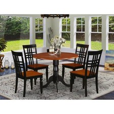 5 PC Dining room set with a Dining Table and 4 Dining Chairs in...