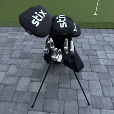 Stix Golf 10 Club Complete Set + Bag Driver, 3W, 4H, 6-PW, 56 Men’s Regular Flex