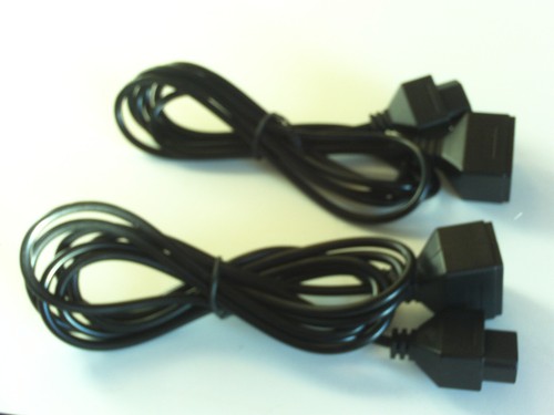 2X Classic 8-bit Nintendo Nes System Console Controller Extension Cable 6FT Cord - Picture 2 of 9