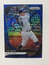 2020 Panini Prizm Blue Mojo #228 J.D. Davis /175 New York Mets Baseball Card