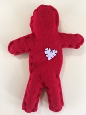 UNA Muñeca Vudú Roja Auténtica Hecha a Mano Bruja Pagana Poppets Bruja Hoodoo
