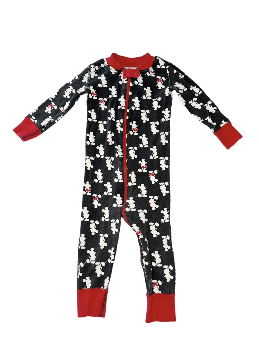Hanna Andersson Mickey Mouse Print Footless Pajamas Size 80cm 18