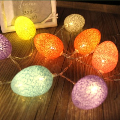 Easter Eggs String Lights Battery Operated  5 FT 10 LED Colorful Easter Egg