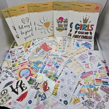 Large Lot Stickers and IOD TRANSFERS of Different Brands for Creations & Crafts 